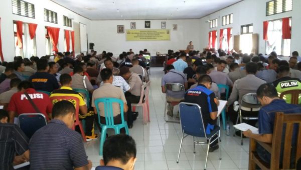 Sekitar 200 Personil Polres Muna Pemegang Senpi Jalani Tes Psikologi
