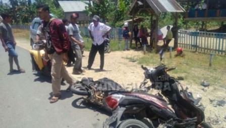 Kecelakaan, Pengendara Sepeda Motor Tewas di Tempat