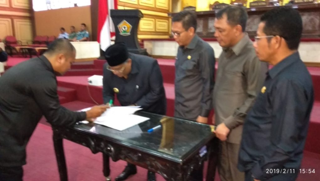 Eksekuti dan Legislatif Setuju RPJMD 2019 Jadi Perda﻿