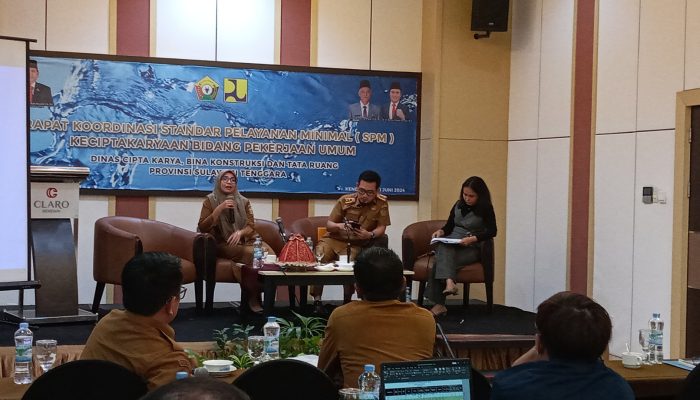 Dinas Cipta Karya Sultra Adakan Rakor Pelaksanaan Standar Pelayanan Minimal