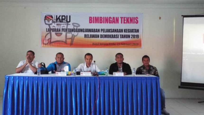 Relawan Demokrasi KPU Jalani Bimtek﻿