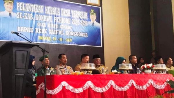 Lantik 123 Desa Terpilih, Ini Pesan Bupati Konawe