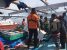 Kapal Motor Nelayan di temukan selamat oleh tim SAR kendari setelah terombang-ambing selama delapan jam di perairan laut Saponda. FOTO : ONNO