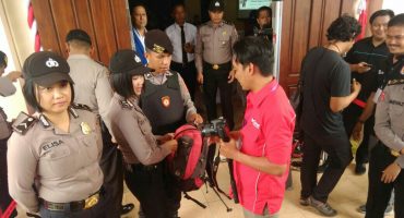 Amankan Pendaftaran Paslon Gubernur Sultra, Polisi Jaga Ketat Kantor KPU