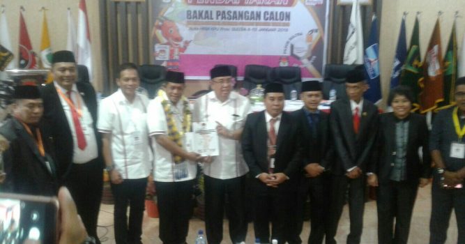 Paslon Asrun-Hugua Daftar di KPU, Dua Partai Dicoret