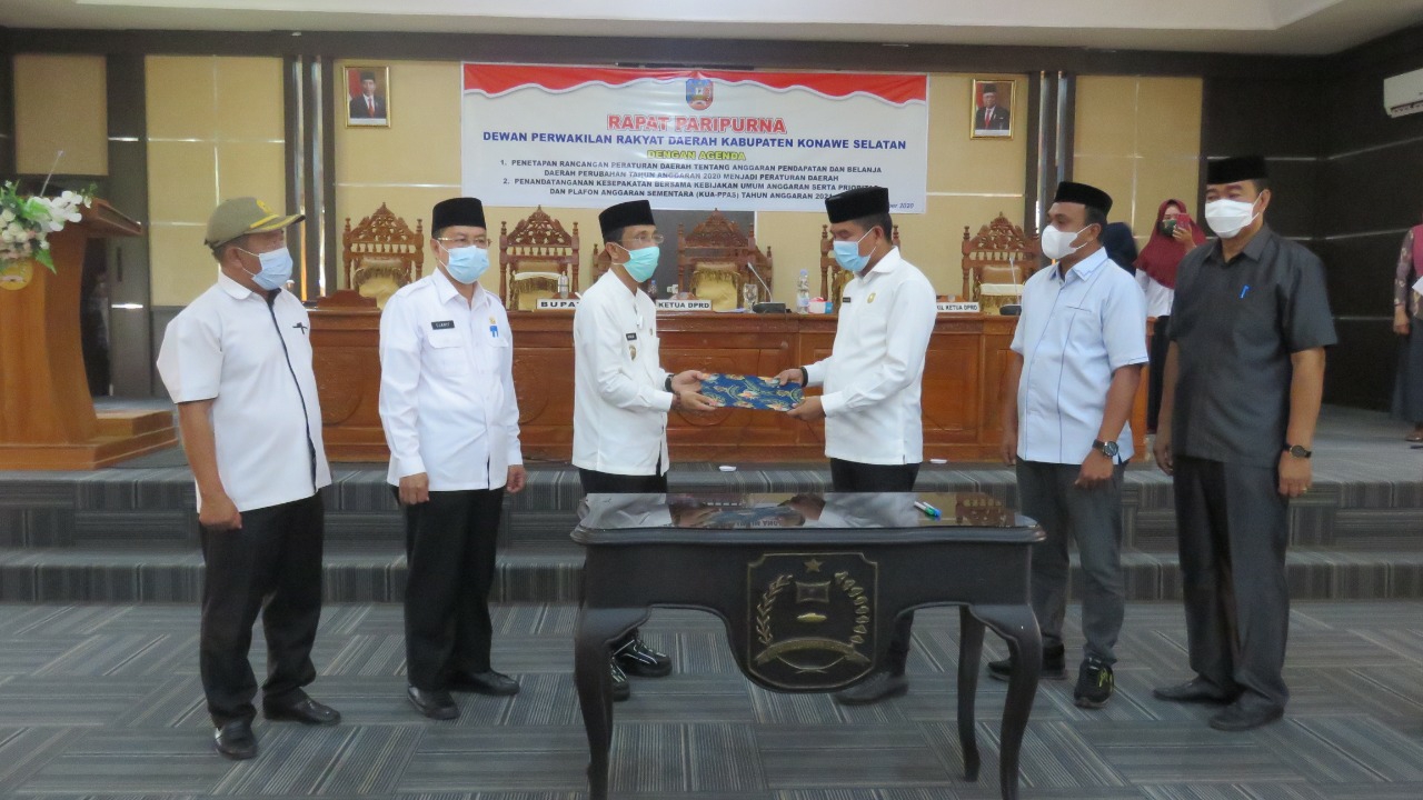 APBD Perubahan Konsel 2020 Ditetapkan