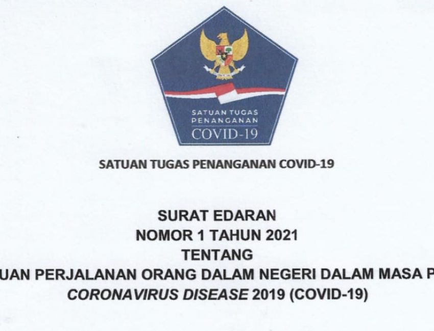 Satgas Covid-19 Terbitkan Surat Edaran Ketentuan PPDN