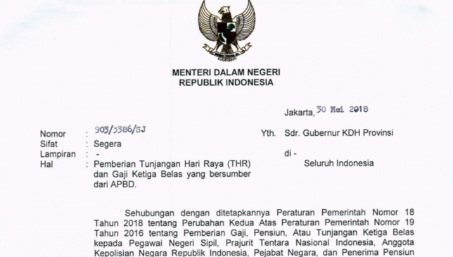THR dan Gaji 13 Dibayar Minggu Pertama Juni Tahun Ini