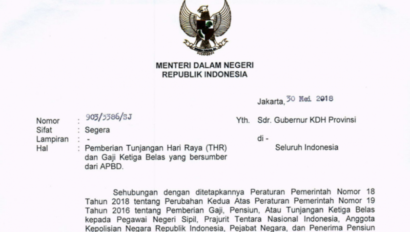 THR dan Gaji 13 Dibayar Minggu Pertama Juni Tahun Ini