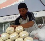 Stoke Gula pasir di Bulog Sultra aman selama bulan puasa dan ramadhan. FOTO : ILHAM