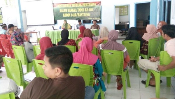 TMMD Ke 100 Bantaeng Gelar Penyuluhan Pertanian