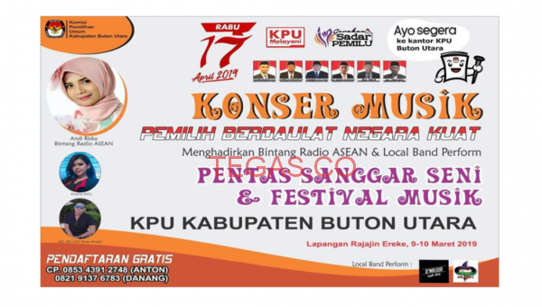 KPUD Butur Gelar Pentas Seni dan Festival Musik
