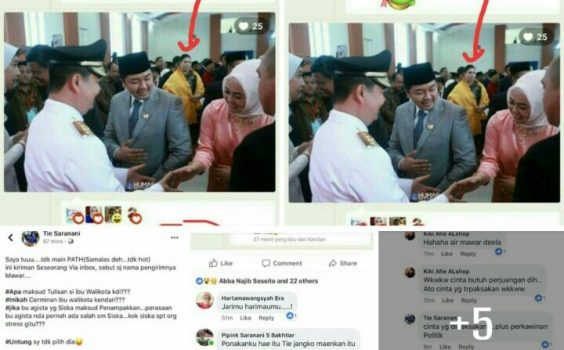 Viral, Istri Cagub Ini Dibilangin “Penampakan” Dipostingan Facebook, Begini Reaksinya