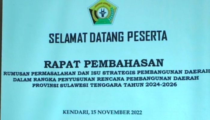 Bappeda Sultra Bahas Rencana Pembangunan Daerah