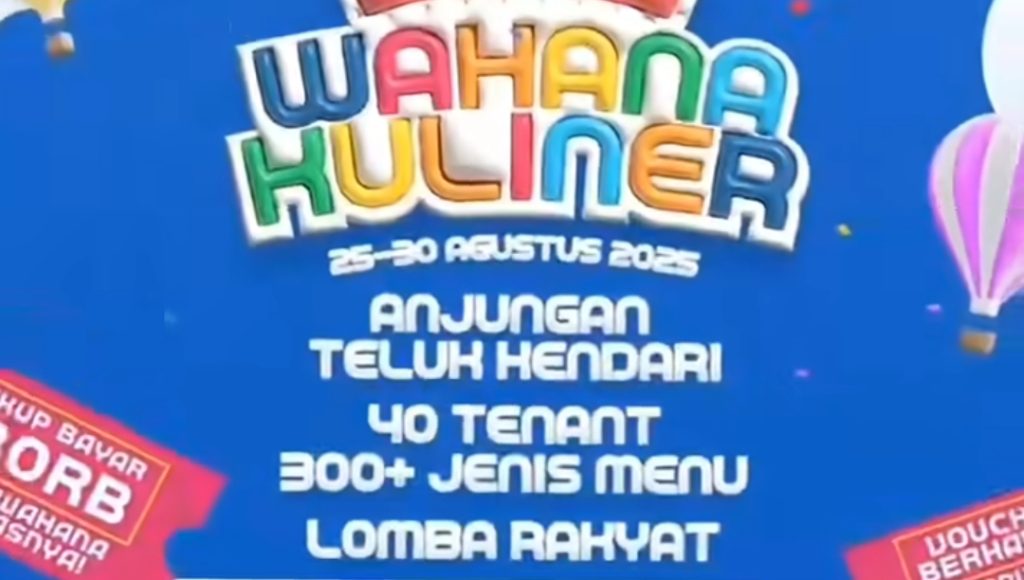Festival Wahana Kuliner Hadirkan Sensasi Tak Terlupakan di Teluk Kendari!
