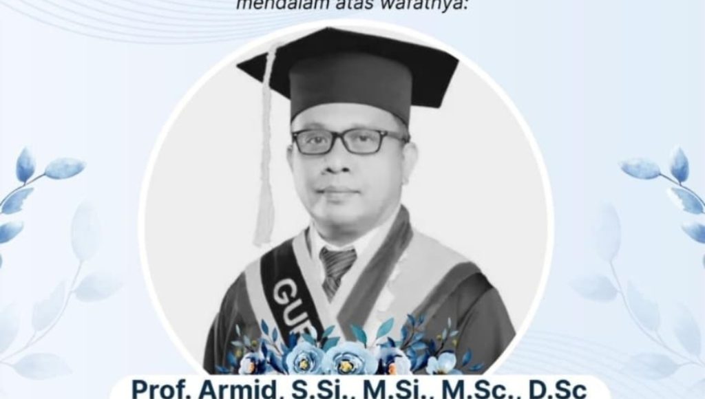 Rektor UHO Kendari, Prof. Armid, Berpulang