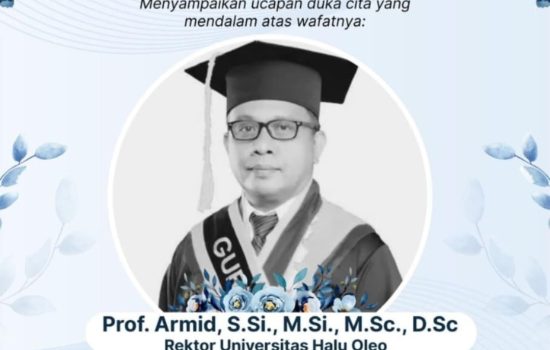 Rektor UHO Kendari, Prof. Armid, Berpulang
