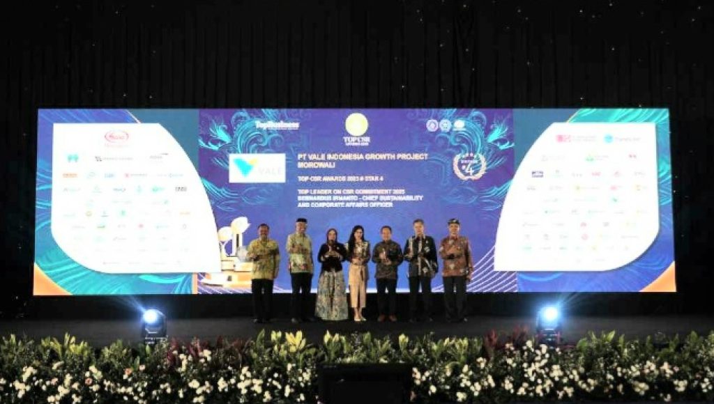 PT Vale IGP Morowali Raih Penghargaan Strategis di TOP CSR Awards 2025