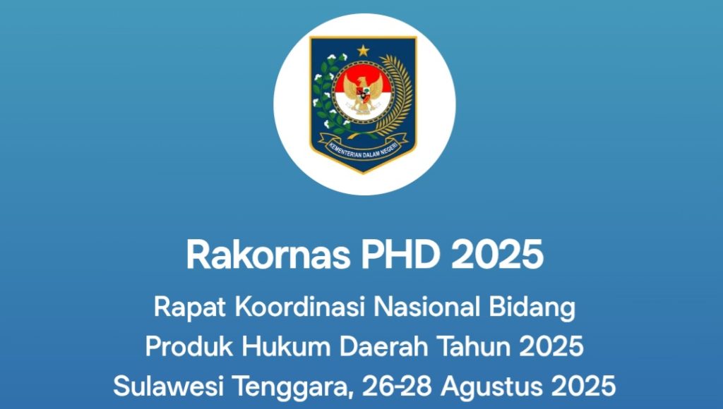 Sulawesi Tenggara Jadi Tuan Rumah Rakornas Produk Hukum Daerah 2025