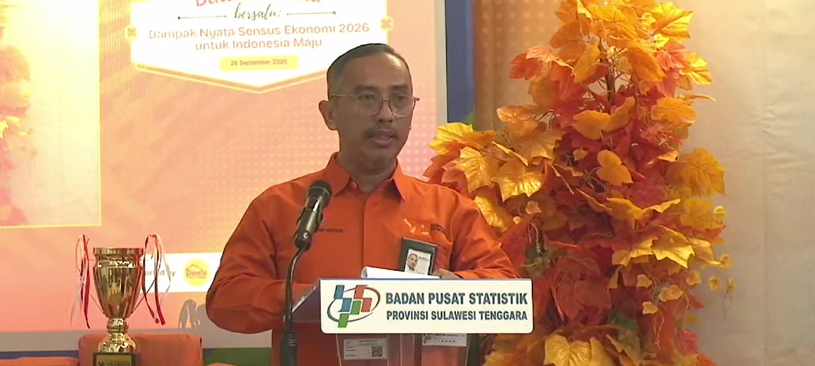 BPS Sultra Gelar Literasi Statistik dan Sosialisasi Sensus Ekonomi 2026