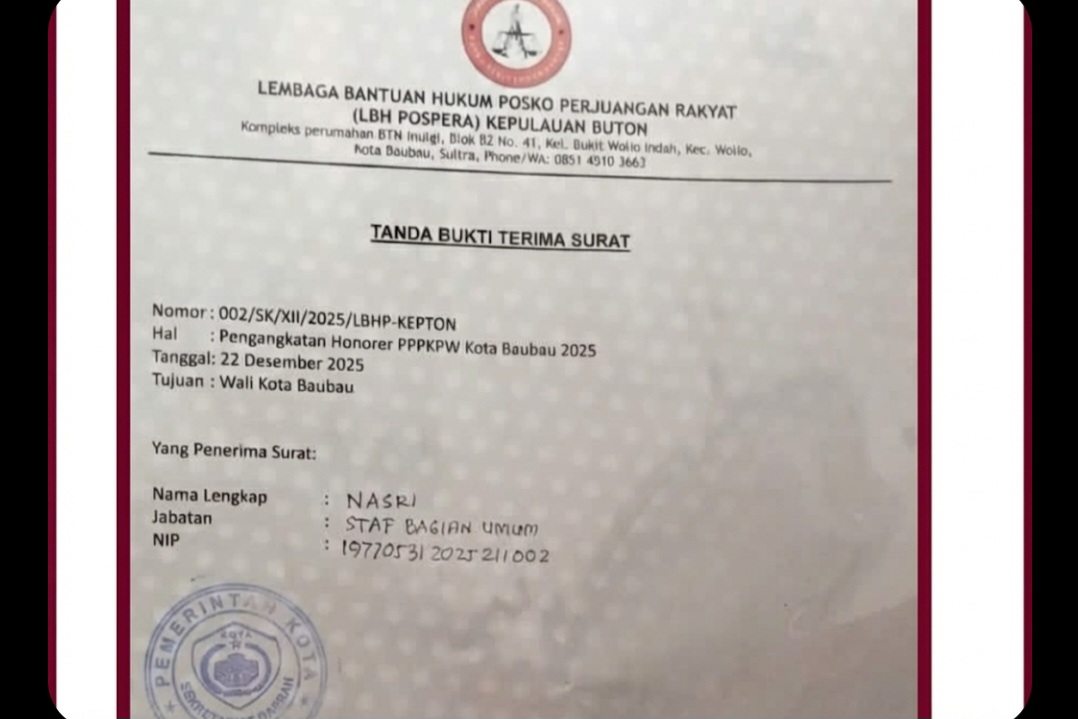 LBH POSPERA Kepton Ungkap Temuan Polemik PPPK Baubau