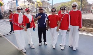 Semarakkan HUT RI, Ratusan Pegawai Sekretariat DPRD Sultra Ikuti Lomba Bola Gotong