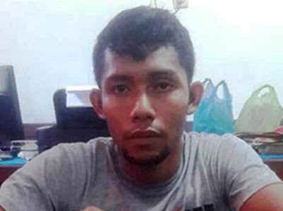 Tersangka pengedara sabu yang di ringkus Satres Narkoba Polres Aceh Timur. FOTO : ROBY SINAGA