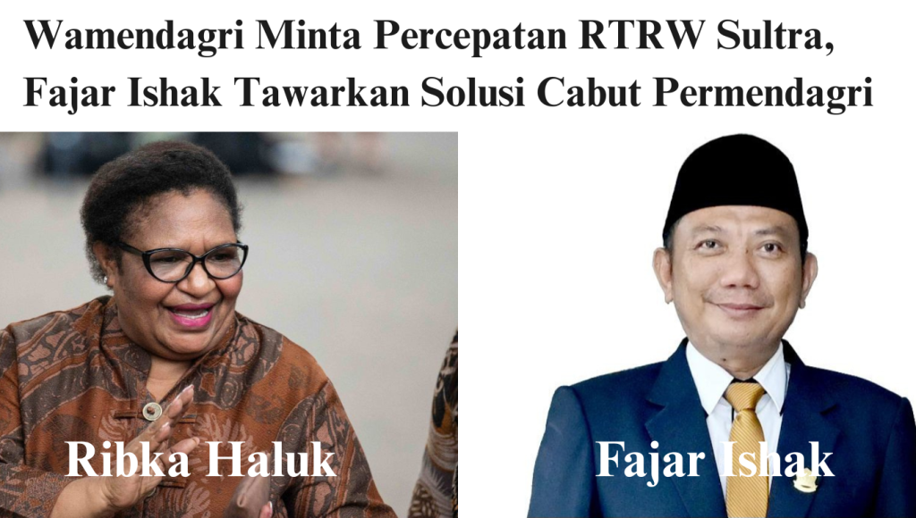 Wamendagri Minta Percepatan RTRW Sultra, Fajar Ishak Tawarkan Solusi Cabut Permendagri