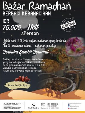 Hotel Sutan Raja Gelar Bazar Ramadhan Berbagi Kebahagian Sambil Beramal﻿