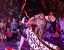 Tari Topeng Losari yang ditampilkan di kegiatan festifal budaya yang digelar Dikbudpar jawa Timur di Kediri. FOTO : WAHYU NUR YAHYA