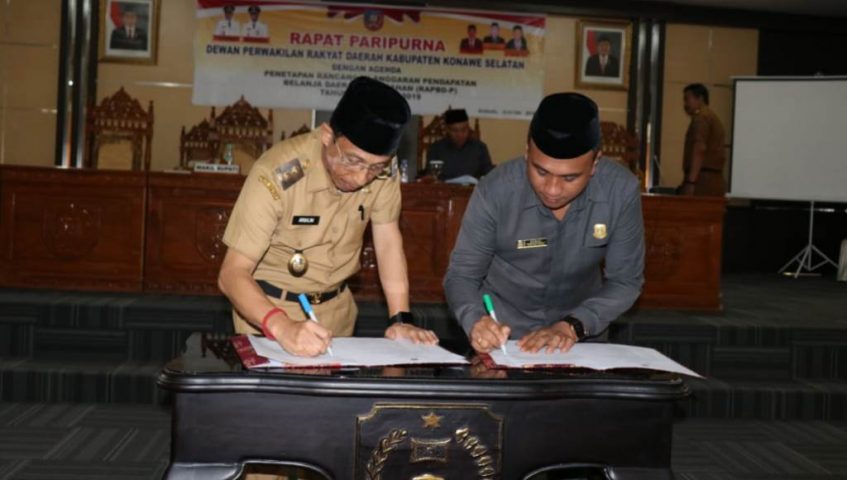 Dewan Tetapkan APBD Perubahan Konsel