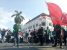 Aktifis mahasiwa di Yogyakarta saat menggelar unjuk rasa menolak hak angket kepada KPK. FOTO : NADHIR ATTAMIMI