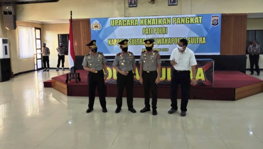 Kapolda dan Wakapolda Sultra Dilantik Via Video Conference