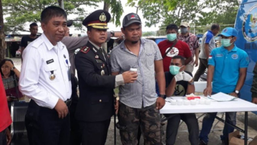 BNNK Muna Tes Urine ABK dan Sopir ﻿