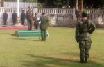 Upacara peringatan hari Lahir Pancasila 1 Juni 2017 di makodim 0820 Probolinggo. FOTO : ASL
