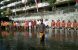 Warga Tegal Panggung, Danurejan yang bertempat dibantaran Kali Code menggelar Upacara Bendera Hari Kemerdekaan RI ke-72 ditengah Sungai Code FOTO : NADHIR ATTAMIMI