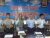 Ketgam: Dirreskrimsus Polda Sultra, Kombes Pol Wira Satya Triputra didampingi Bid Humas Polda Sultra AKBP Sunarto, Danlanud Letkol PNB Muhram Jaya, serta Kepala Otoritas Bandara Rudi Richardo saat Press Release di Ruang Media Centre Bid Humas Polda Sultra. FOTO : ONNO
