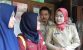 Bupati Brebes Idza Priyanti, usai menggelar halal bi halal di hari pertama kerja. FOTO : NURAKHMAWATI