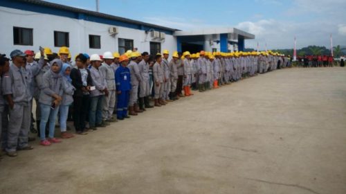 Sambut HUT RI ke 73, PT VDNI Gelar Upacara Libatkan Pekerja