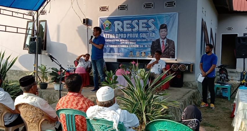 Reses di Kendari Barat, ARS Pastikan 2022 Masalah Jalan di Palapa Puncak Tuntas