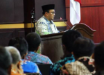 Wakil Bupati Probolinggo HA. Timbul Prihanjoko, membacakan Nota Penjelasan Bupati Tentang Rancangan Peraturan Daerah (Raperda) Pertanggung jawaban di DPRD Probolinggo. FOTO : ASL