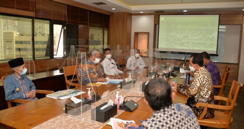 Ali Mazi melanjutkan agenda kunjungan kerjanya (Kunker) di Jakarta dengan berkunjung ke Kementerian Perhubungan,