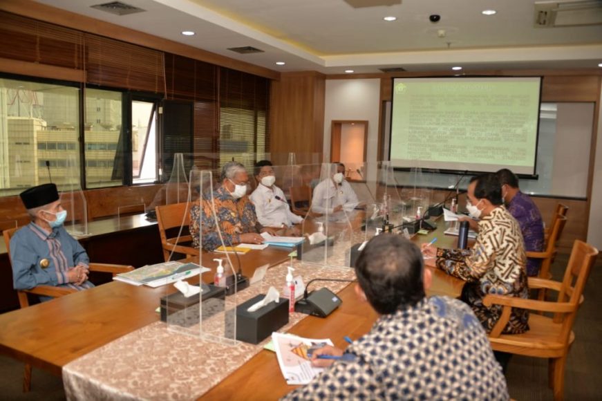 Ali Mazi melanjutkan agenda kunjungan kerjanya (Kunker) di Jakarta dengan berkunjung ke Kementerian Perhubungan,