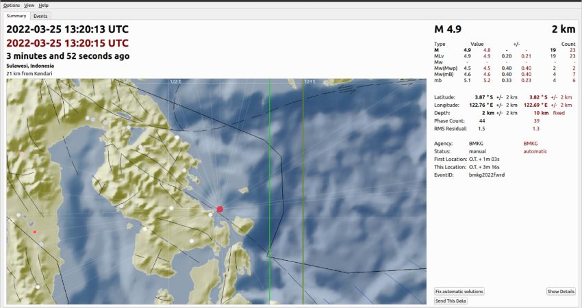 Breaking News: Konawe Diguncang Gempa 4.9 SR