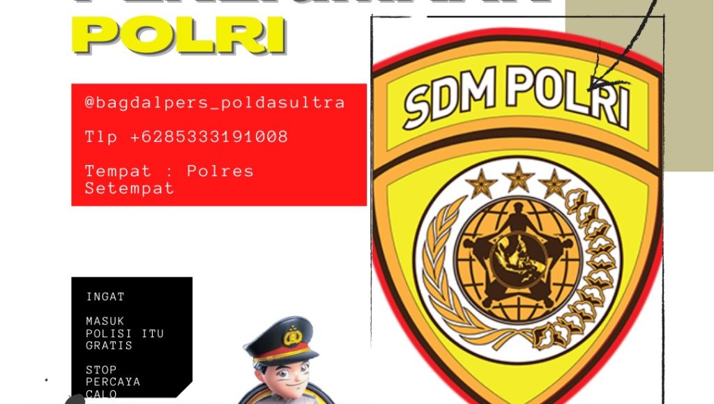 Penerimaan Anggota Polri, Biro SDM Polda Sultra Siapkan Contact Centre