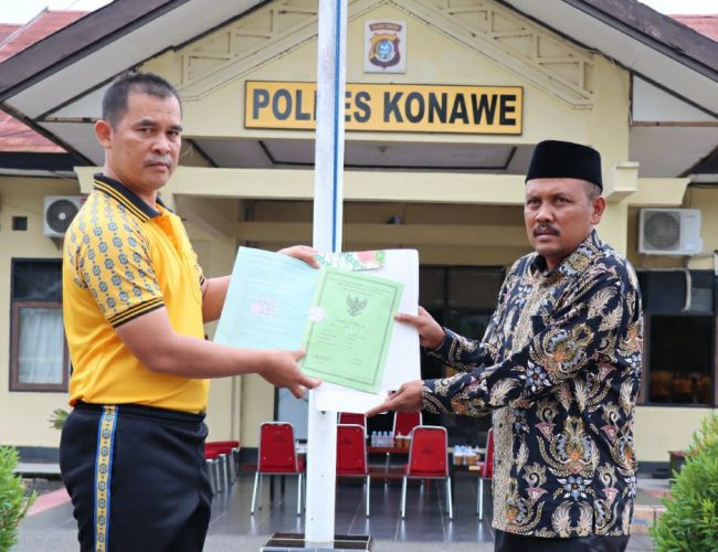 Kades di Konawe Wakafkan Tanahnya untuk Pembangunan Pos Pengamanan