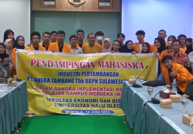 Mahasiswa Fakultas Ekonomi dan Bisnis UHO Studi Banding di PT Antam UBPN Kolaka