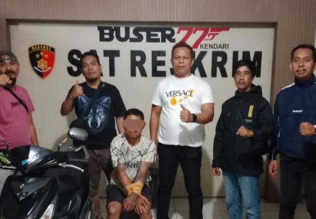 Tim Buser 77 Polresta Kendari Berhasil Lakban Pelaku Curanmor di 30 TKP Berbeda