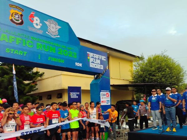 Melalui Event Traffic Run 2023, Ditlantas Polda Sultra Kampanyekan Tertib Lalulintas