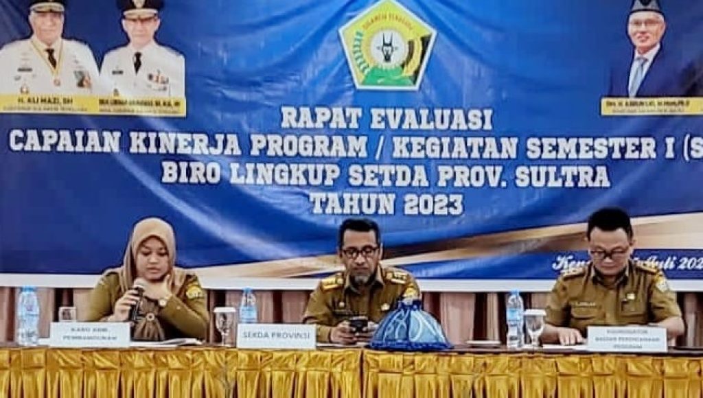 Melalui Rapat Evaluasi Capaian Kinerja, Diharapkan Perkuat Koordinasi dan Sinergi Biro Setda Sultra
